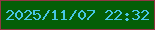 文字の大きさ：2、枠の色：913543、背景の色：045e07、文字の色：47c6e6 無料ブログパーツのブログ時計