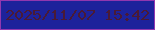 文字の大きさ：2、枠の色：9137af、背景の色：1d229b、文字の色：491a37 無料ブログパーツのブログ時計