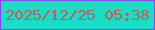 文字の大きさ：5、枠の色：9142ff、背景の色：17dec4、文字の色：c85c53 無料ブログパーツのブログ時計