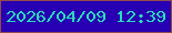 文字の大きさ：5、枠の色：914a4c、背景の色：2700b3、文字の色：2dd9bc 無料ブログパーツのブログ時計