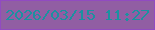 文字の大きさ：4、枠の色：914bc1、背景の色：915ea3、文字の色：1c91a0 無料ブログパーツのブログ時計