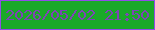 文字の大きさ：5、枠の色：914ce8、背景の色：1aa928、文字の色：7e44b6 無料ブログパーツのブログ時計
