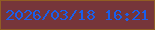 文字の大きさ：2、枠の色：915d23、背景の色：76353a、文字の色：195fec 無料ブログパーツのブログ時計