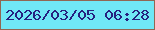 文字の大きさ：1、枠の色：916653、背景の色：70e7f6、文字の色：262180 無料ブログパーツのブログ時計