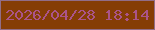 文字の大きさ：5、枠の色：916d88、背景の色：853d05、文字の色：aa5489 無料ブログパーツのブログ時計