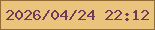 文字の大きさ：3、枠の色：916f34、背景の色：eac47d、文字の色：6f3b58 無料ブログパーツのブログ時計