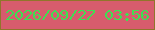 文字の大きさ：3、枠の色：91752b、背景の色：d75c6d、文字の色：3de052 無料ブログパーツのブログ時計