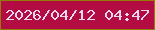 文字の大きさ：5、枠の色：917c05、背景の色：b20c42、文字の色：edd7f0 無料ブログパーツのブログ時計