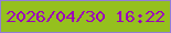文字の大きさ：4、枠の色：917cd8、背景の色：95c01e、文字の色：9d00ba 無料ブログパーツのブログ時計