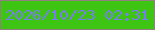 文字の大きさ：5、枠の色：917e7e、背景の色：3ec412、文字の色：787ded 無料ブログパーツのブログ時計