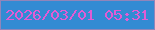 文字の大きさ：4、枠の色：9185ba、背景の色：338bd3、文字の色：e25cd4 無料ブログパーツのブログ時計
