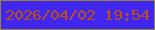 文字の大きさ：4、枠の色：91863c、背景の色：4126ee、文字の色：bb5019 無料ブログパーツのブログ時計