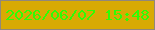 文字の大きさ：3、枠の色：91877b、背景の色：d8aa04、文字の色：2dfd05 無料ブログパーツのブログ時計