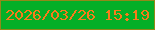 文字の大きさ：3、枠の色：918919、背景の色：04af27、文字の色：f87b1a 無料ブログパーツのブログ時計