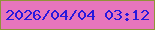 文字の大きさ：3、枠の色：919338、背景の色：e775bd、文字の色：2918dd 無料ブログパーツのブログ時計