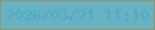文字の大きさ：1、枠の色：919565、背景の色：6ab2c2、文字の色：44aac9 無料ブログパーツのブログ時計