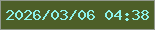 文字の大きさ：4、枠の色：91988c、背景の色：4d5f28、文字の色：8df3ea 無料ブログパーツのブログ時計