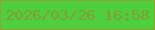 文字の大きさ：5、枠の色：91a22d、背景の色：4dcf40、文字の色：859d2f 無料ブログパーツのブログ時計