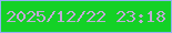 文字の大きさ：4、枠の色：91b1f4、背景の色：14d126、文字の色：c2a9d6 無料ブログパーツのブログ時計