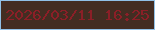 文字の大きさ：1、枠の色：91c1e7、背景の色：432d22、文字の色：8b1f27 無料ブログパーツのブログ時計