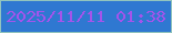 文字の大きさ：2、枠の色：91c4be、背景の色：2f78d1、文字の色：a354eb 無料ブログパーツのブログ時計