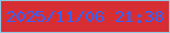 文字の大きさ：3、枠の色：91c6e1、背景の色：d72e33、文字の色：3761f8 無料ブログパーツのブログ時計