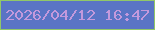 文字の大きさ：5、枠の色：91c768、背景の色：5a74c5、文字の色：c399dc 無料ブログパーツのブログ時計