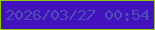 文字の大きさ：1、枠の色：91c80b、背景の色：4213bd、文字の色：4e4fb3 無料ブログパーツのブログ時計