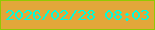 文字の大きさ：2、枠の色：91c903、背景の色：e2a73a、文字の色：01fbdd 無料ブログパーツのブログ時計