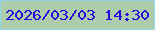 文字の大きさ：3、枠の色：91d6ea、背景の色：adccab、文字の色：270adb 無料ブログパーツのブログ時計
