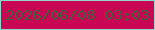 文字の大きさ：1、枠の色：91d8cb、背景の色：c80654、文字の色：475a3c 無料ブログパーツのブログ時計