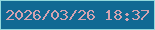 文字の大きさ：4、枠の色：91d8dc、背景の色：116993、文字の色：d3a3b0 無料ブログパーツのブログ時計