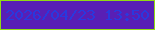 文字の大きさ：1、枠の色：91db14、背景の色：581fb5、文字の色：2939de 無料ブログパーツのブログ時計