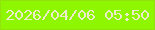 文字の大きさ：4、枠の色：91e20f、背景の色：8ff602、文字の色：ececca 無料ブログパーツのブログ時計