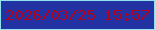 文字の大きさ：1、枠の色：91e2f0、背景の色：2232a3、文字の色：b0011e 無料ブログパーツのブログ時計