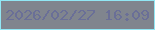 文字の大きさ：3、枠の色：91e7f4、背景の色：80858e、文字の色：6a6f97 無料ブログパーツのブログ時計