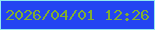 文字の大きさ：2、枠の色：91e9f0、背景の色：2345f2、文字の色：81ae31 無料ブログパーツのブログ時計