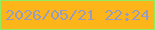 文字の大きさ：5、枠の色：91ed5f、背景の色：fdb519、文字の色：979bbe 無料ブログパーツのブログ時計
