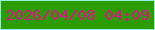 文字の大きさ：5、枠の色：91f1d9、背景の色：2b9d00、文字の色：df0f8d 無料ブログパーツのブログ時計