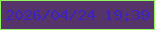 文字の大きさ：3、枠の色：91f560、背景の色：563368、文字の色：3a23bf 無料ブログパーツのブログ時計
