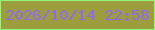 文字の大きさ：1、枠の色：91f679、背景の色：9c9d3d、文字の色：8c69f3 無料ブログパーツのブログ時計