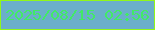 文字の大きさ：1、枠の色：91f719、背景の色：6bafca、文字の色：42ea66 無料ブログパーツのブログ時計