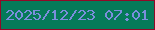 文字の大きさ：3、枠の色：920827、背景の色：057a59、文字の色：7b8edd 無料ブログパーツのブログ時計