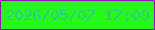 文字の大きさ：4、枠の色：9215ae、背景の色：23fa18、文字の色：3ac492 無料ブログパーツのブログ時計