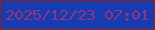 文字の大きさ：4、枠の色：922116、背景の色：173bb0、文字の色：92357d 無料ブログパーツのブログ時計