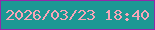 文字の大きさ：5、枠の色：9229a9、背景の色：1c9894、文字の色：f8a5b7 無料ブログパーツのブログ時計