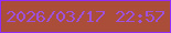文字の大きさ：3、枠の色：922cfb、背景の色：ab4e39、文字の色：a051dc 無料ブログパーツのブログ時計
