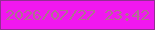 文字の大きさ：4、枠の色：922e93、背景の色：f118ef、文字の色：ad738e 無料ブログパーツのブログ時計