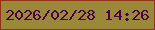 文字の大きさ：4、枠の色：923318、背景の色：998939、文字の色：4b024d 無料ブログパーツのブログ時計