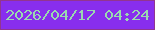 文字の大きさ：2、枠の色：923590、背景の色：882eee、文字の色：9ad9b0 無料ブログパーツのブログ時計